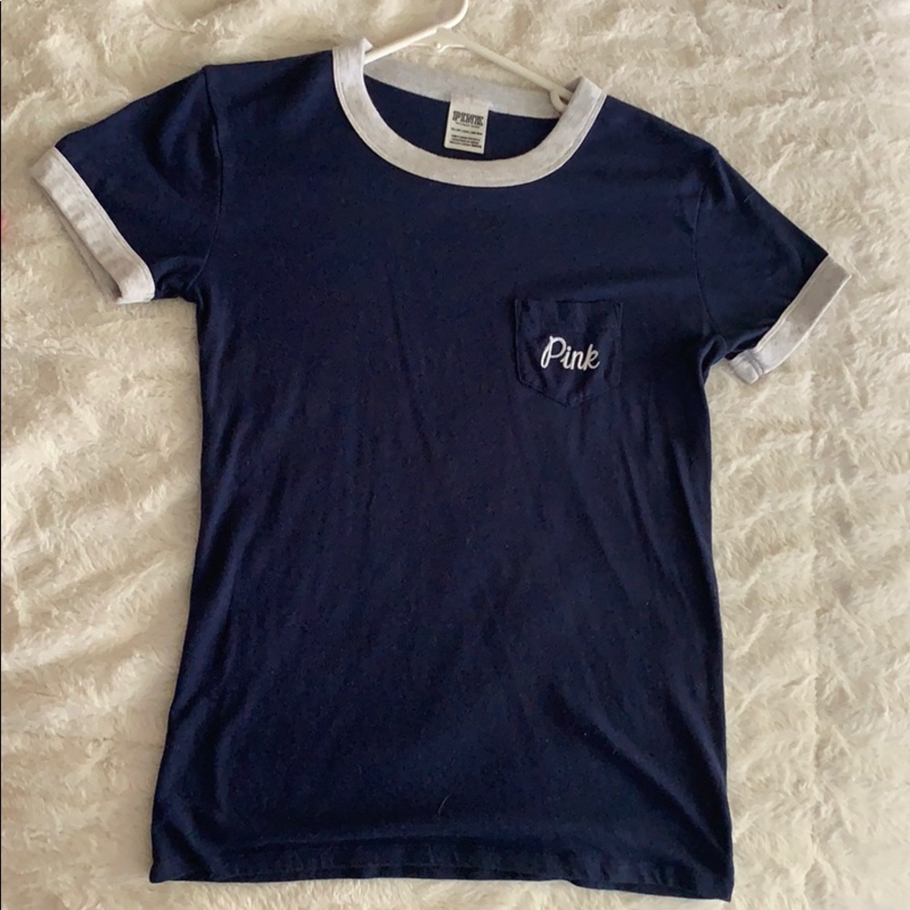 Navy PINK tee